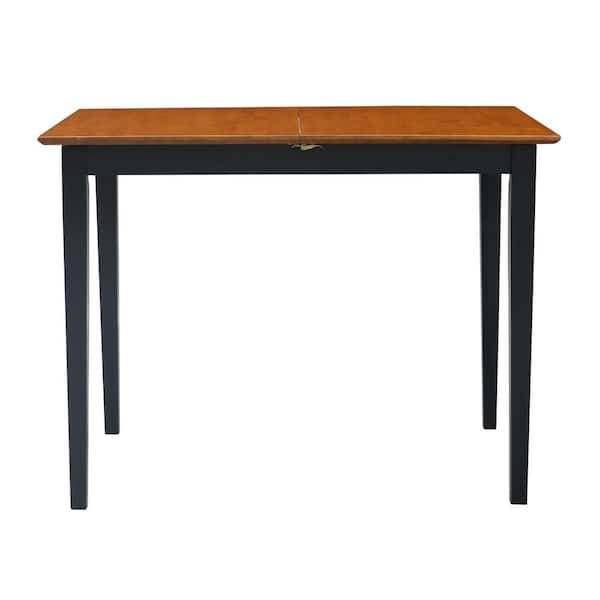 International Concepts Black and Cherry Extendable Pub/Bar Table