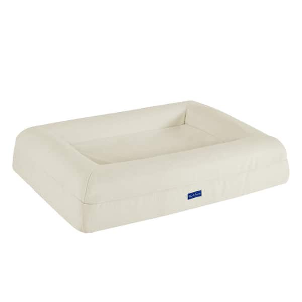 Sam's Pets Scruffy Orthopedic Dog Bed in Cream-Size: Large