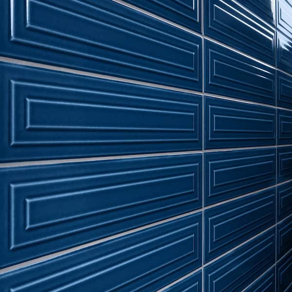 Ivy Hill Tile Colorwave Framed Nautical Blue 4.43 in. x