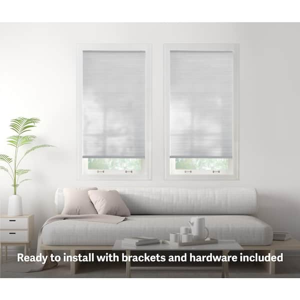 Home Decorators Collection Snow Drift Cordless Light Filtering Cellular  Shades for Windows - 48 in W x 72 in L (Actual Size 47.75 in W x 72 in L)  10793478630332 - The Home Depot