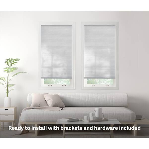 Home Decorators Collection Snow Drift Cordless Light Filtering Cellular Shades for Windows - 31.25 in W x 72 in L (Actual Size 31 in W x 72 in L)