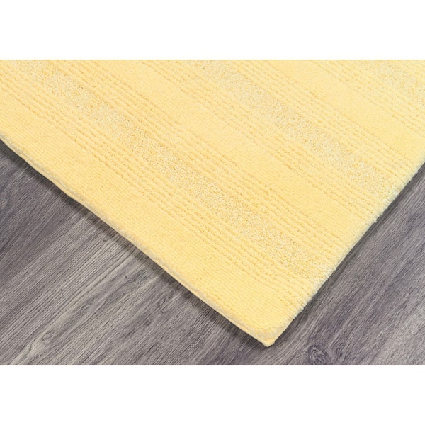 2Pk Soft 20X32 Bathroom Rugs Yellow