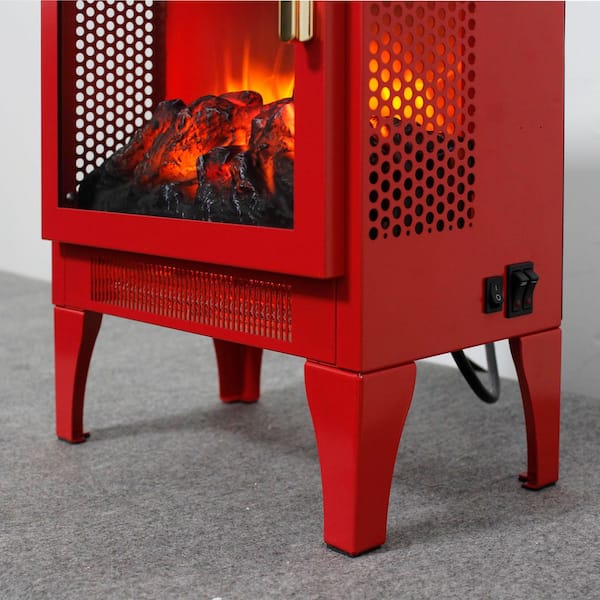 ToolCat 14 in. Freestanding Fireplace Heater 400 sq. ft. Electric