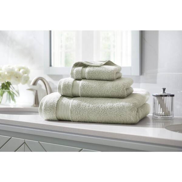 sage green bathroom towels