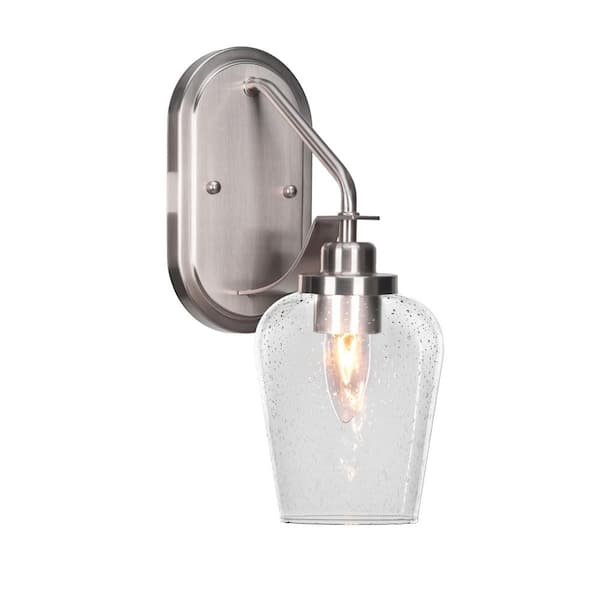 Monroe 1-Light Brushed Nickel Wall Sconce