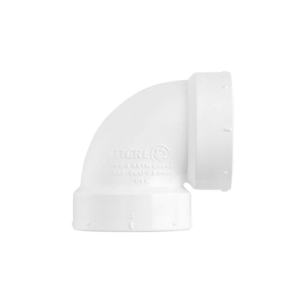 2 in. White Rigid PVC DWV Vent Elbow H x H, PVC Drain, Waste & Vent Fitting, (30 Pack) price history on PriceWatchPro