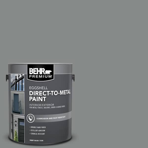 BEHR PREMIUM 1 gal. #N460-5 Slate Rock Eggshell Direct to Metal Interior/Exterior Paint