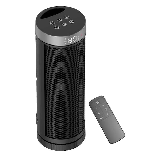 1500W Indoor Ceramic Electric Space Heater with Remote Control, Three Heating Modes, Overheat and Tip-Over Protection