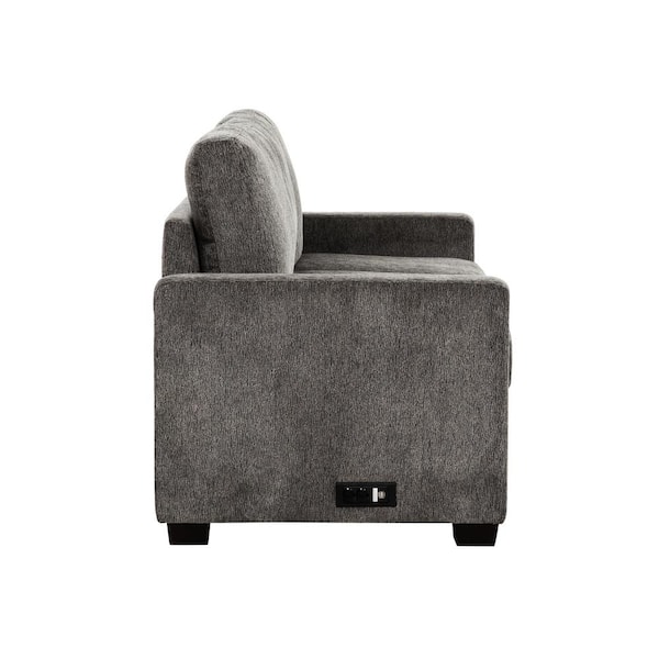 PRIMO INTERNATIONAL Valencia Grey 77 in. Convertible Queen