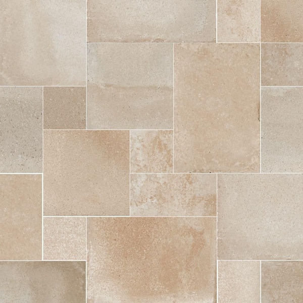 Adagio Bone Modular 26 in. x 51 in. Porcelain Floor and Wall Tile (9.15 sq. ft. /Case)