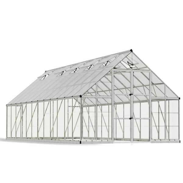 CANOPIA by PALRAM Balance 10 ft. x 24 ft. Hybrid Silver/Clear DIY Greenhouse Kit