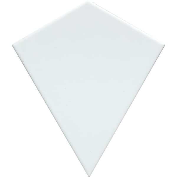 Skite White 6 in. x 7 in. Glossy Ceramic Wall Tile (6.04 Sq. Ft./Case, 38-Pieces)