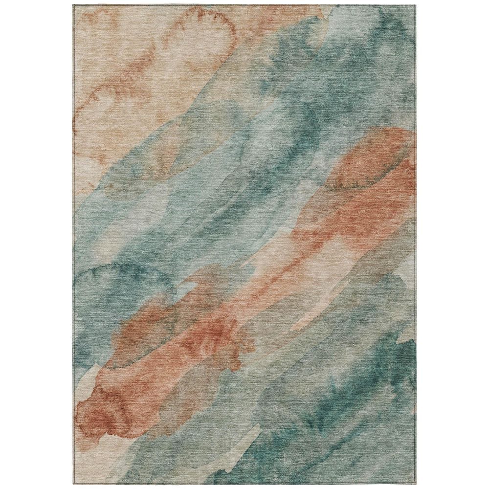 Chantille Machine Washable Indoor/Outdoor Abstract ACN2949 Seafoam 9 ft. x 12 ft. Area Rug price history on PriceWatchPro