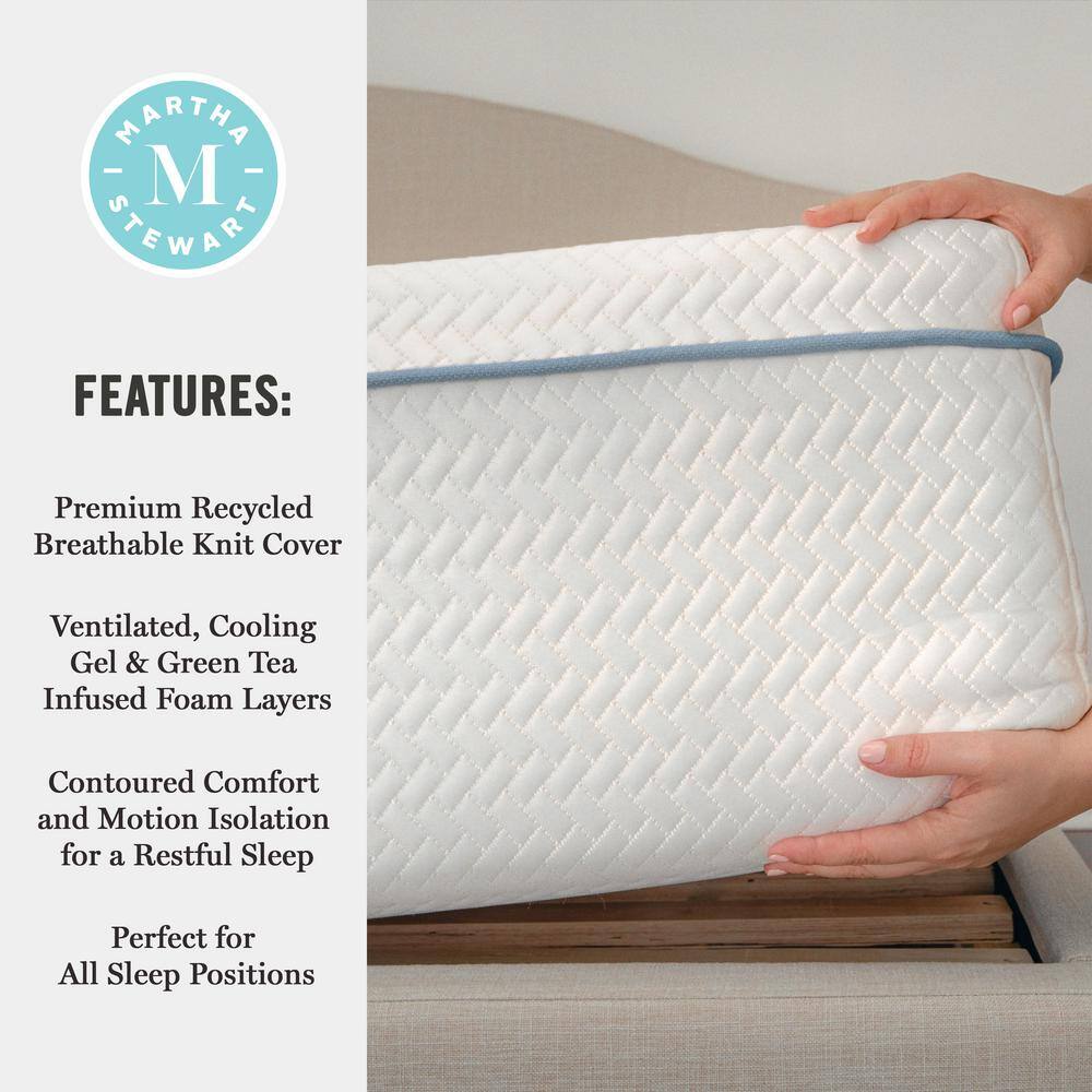 Full Size White Gel Memory Foam Adjustable Bed