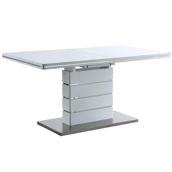 Acme Furniture Kameryn White High Gloss Finish Wood 35 in. Column