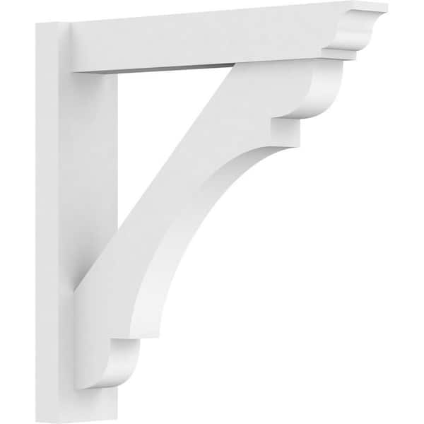 Ekena Millwork Olympic 5 in. W x 24 in. H x 24 in. D Signature Urethane Polyurethane Outlooker with Traditional Ends
