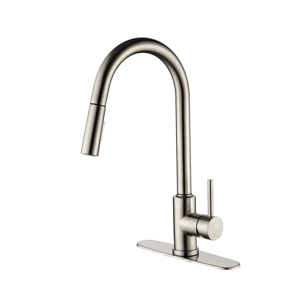 Kitchen Faucet with Pull Down Sprayer Brushed Nickel price history on PriceWatchPro