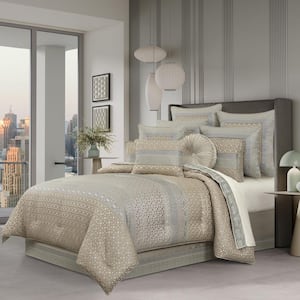Avelyn Spa Polyester Queen 4Pc. Comforter Set