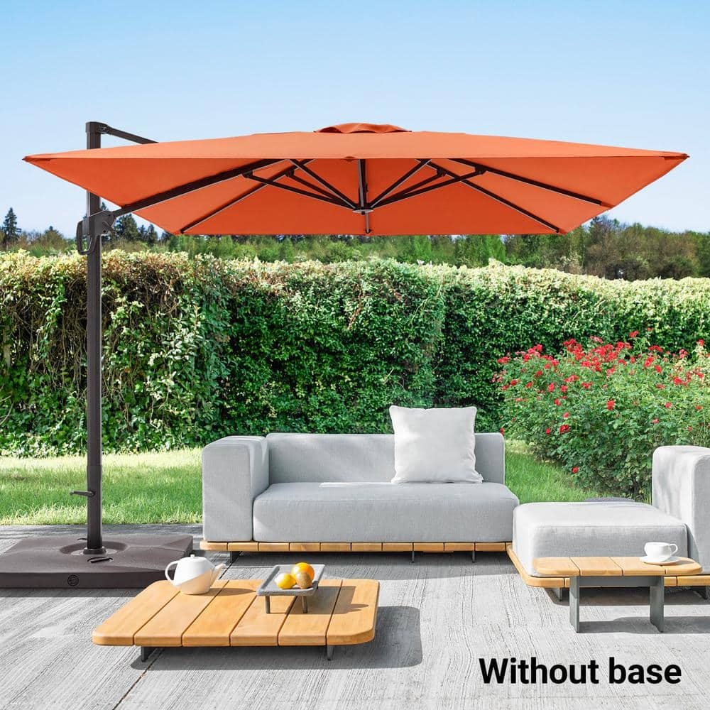 Reviews for Sonkuki Red Premium 10x10FT Cantilever Patio Umbrella ...