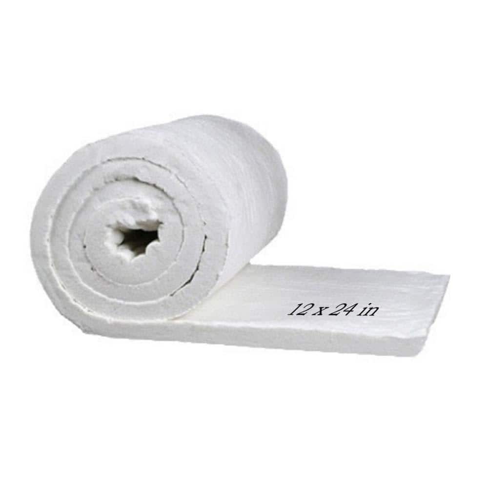 12 in. x 24 in. Ceramic Fiber Blanket Fireproof Insulation Baffle Rated to 2400F for Furnace, forging, Kiln and Stove price history on PriceWatchPro