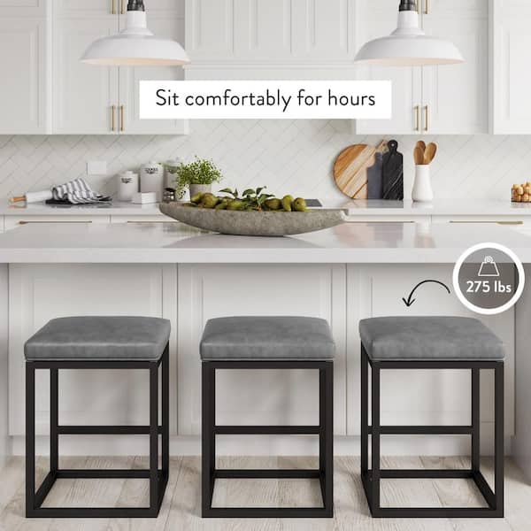 Brushed steel best sale breakfast bar stools