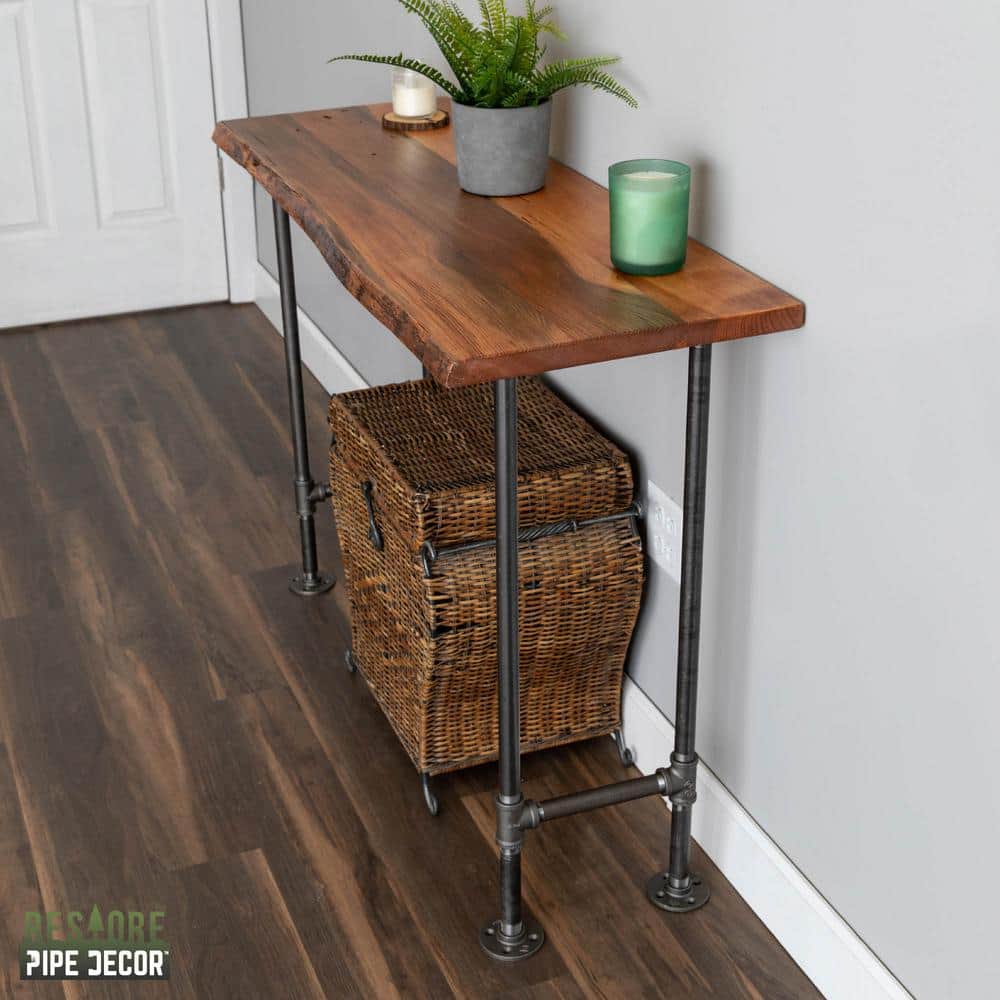 Sunset Cedar Live Edge Reclaimed Wood Console Tabletop