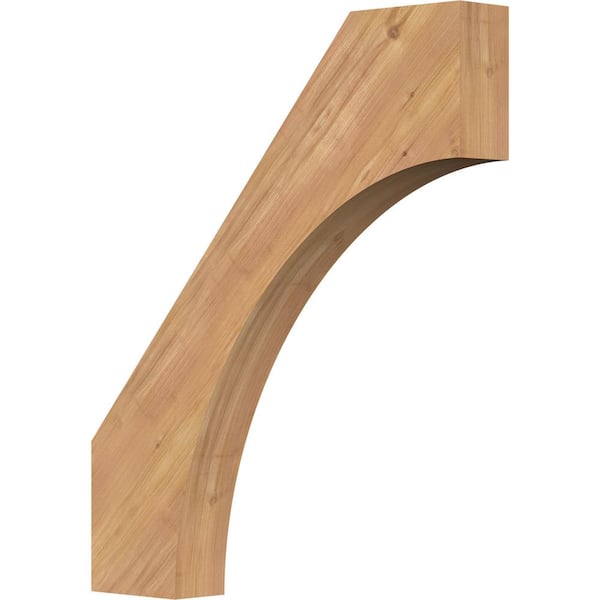 Ekena Millwork 3 1/2"W x 24"D x 28"H Westlake Smooth Knee Brace, Western Red Cedar
