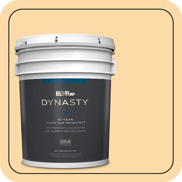 BEHR DYNASTY 5 gal. #M290-3 Corn Stalk Satin Enamel Exterior Stain-Blocking Paint & Primer