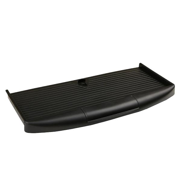 Mind Reader nchor Collection, Undermount Sliding Keyboard Drawer with Compartment and Mouse Pad, 21.65"L x 16.14"W x 21.65"H, Black
