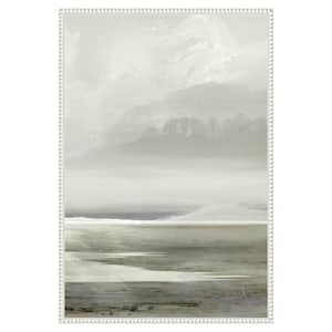 "Lakes No2" by Dan Hobday 1-Piece Floater Frame Giclee Abstract Canvas Art Print 33 in. x 23 in.