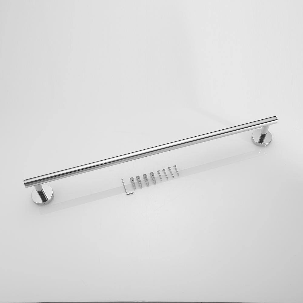 5-Piece Brushed Chrome Stainless Steel Bathroom Hardware Set
