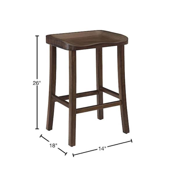 Greenington TULIP Bar Height Stool, Black Walnut (Set of 2) Greenington TULIP Bar Height Stool, Black Walnut (Set of 2)
