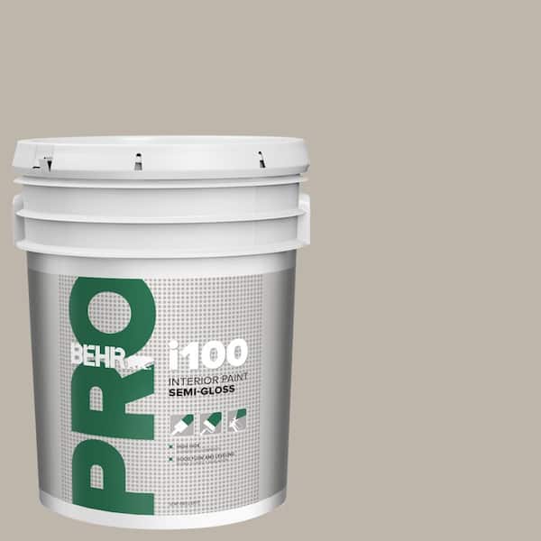 5 gal. #HDC-CT-21 Grey Mist Semi-Gloss Interior Paint