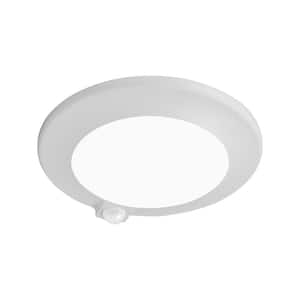 RSDS-M 6 in. White Selectable LED Flush Mount Downlight with Integrated PIR Motion Sensor