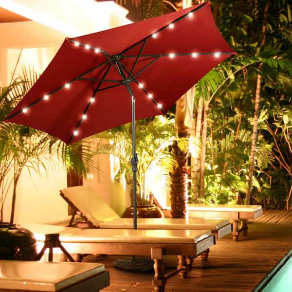 20 Inch Half Round Outdoor Patio Umbrella Base in Black