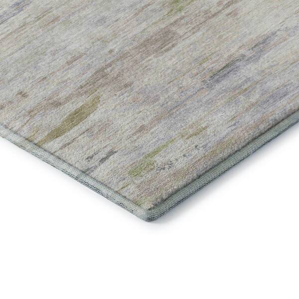 Mayfield Premium Machine Washable Abstract AMF1985 Ivory 10 ft. x 14 ft. Area Rug