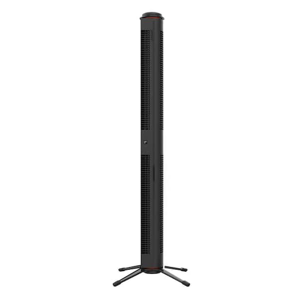 SHARPER IMAGE Axis 42 45 in. 3 fan speed Tower Fan in Black with remote