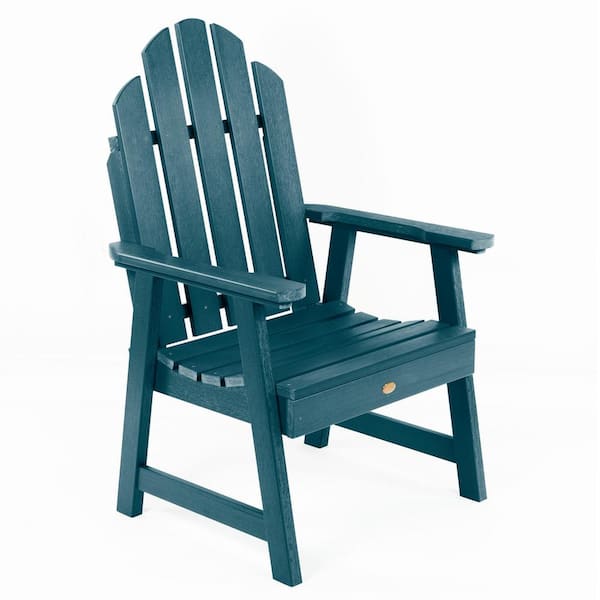 Highwood Classic Westport Garden Nantucket Blue Stationary Plastic Outdoor Lounge Chair