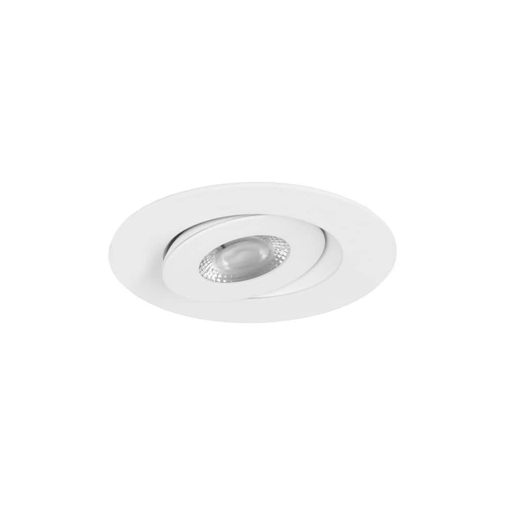 White Aluminum 3.5'' Dimmable LED Recessed Lighting Kit