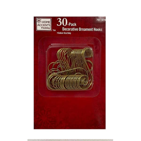 30 Pack Decorative Ornaments Hooks