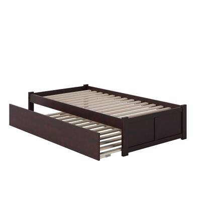 Atlantic Furniture Concord Espresso, Twin Panel Bed With Trundle