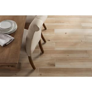 Lanikai Driftwood 8 in. x 36 in. Matte Porcelain Wood Look Floor and Wall Tile (14 sq. ft./Case)