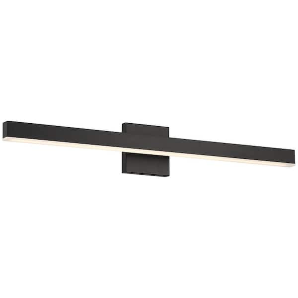 Access Lighting Cisco 48 in. 1-Light Matte Black LED Vanity Light