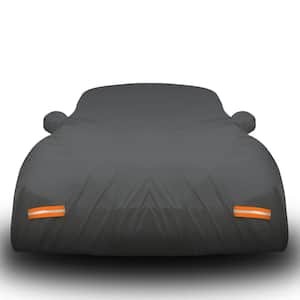 Extra Thick Heavy-Duty Waterproof Car Cover - 250 g PVC Cotton Lined - 190 in. x 75 in. x 60 in. Black