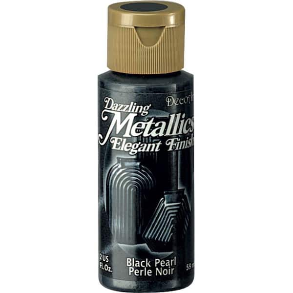 Delta Ceramcoat Metallic Acrylic Paint Black Pearl 8oz