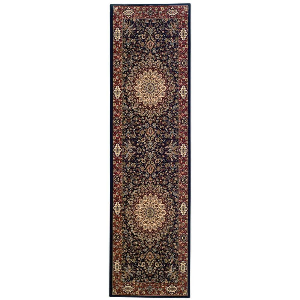 2 X 9 Blue, Red Oriental Washable Area Rug Runner Rug price history on PriceWatchPro