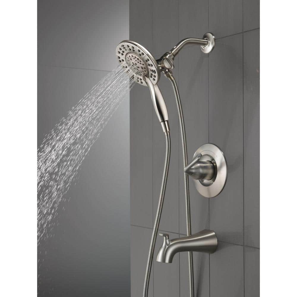 Arvo Nickel Multi-Head Handheld Wall Mounted Shower Faucet Set
