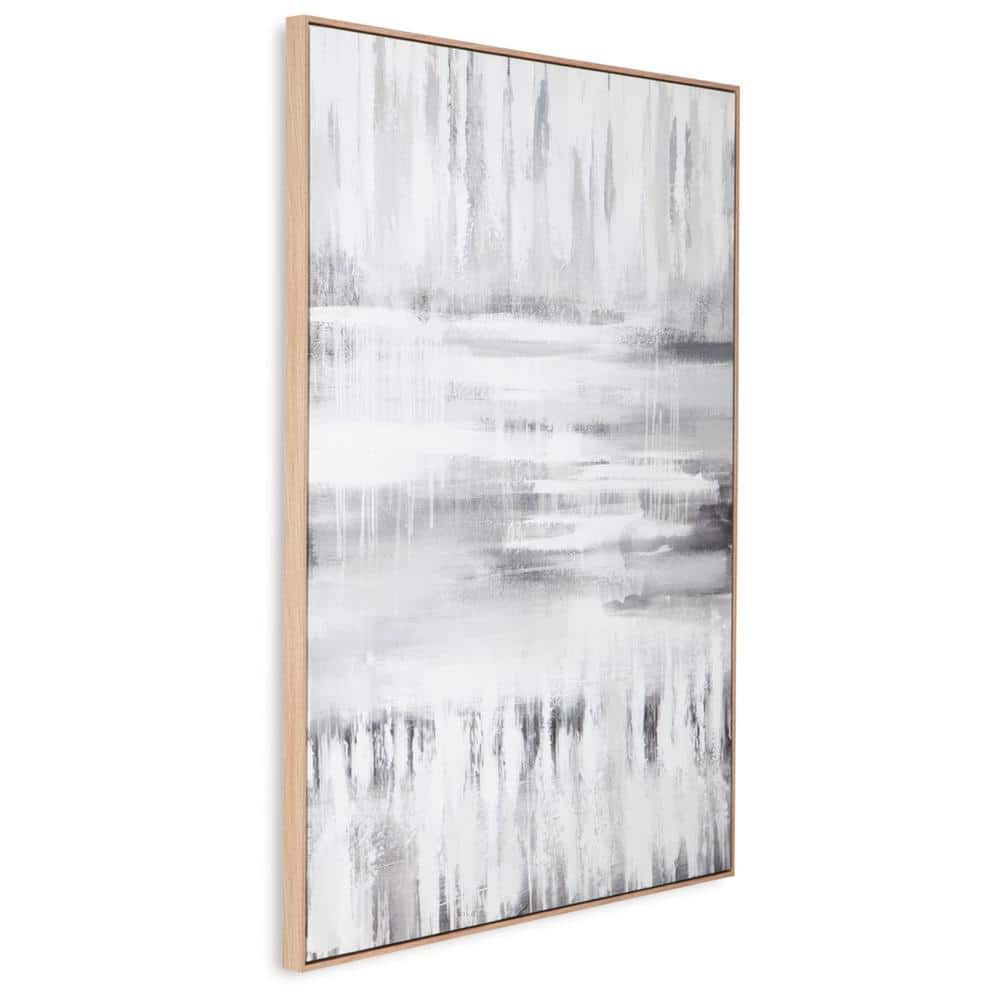 Estonbrook Gray and White Abstract Wall Art
