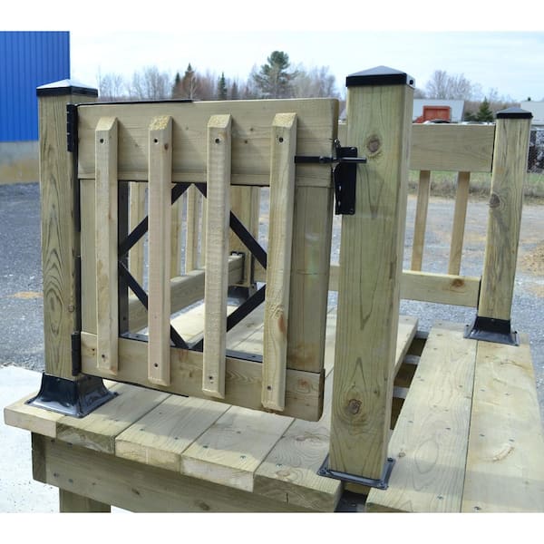 Deck Gate Hardware Kit with Latch 359893 The Home Depot