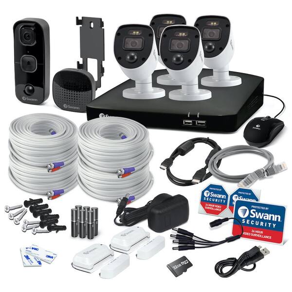 swann 4 channel 4 camera wired security system
